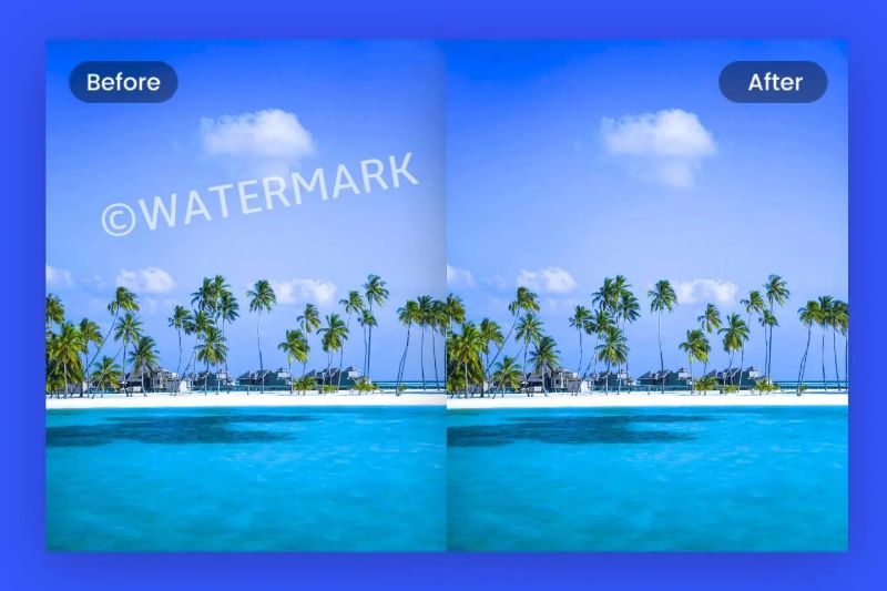 Khi có ý định bán những bức ảnh mình chụp, tác giả cũng chèn watermark để giới thiệu ảnh